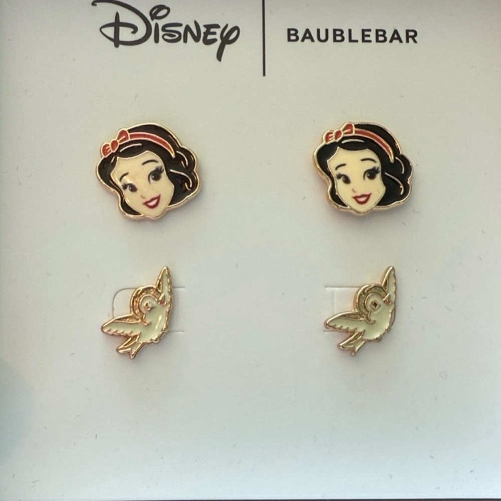 BaubleBar Disney Snow White and Bird Earrings